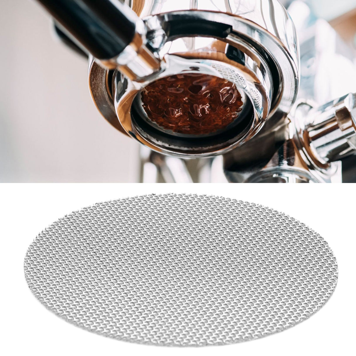 Coffee Puck Screen 316 Stainless Steel Portafilter Filter Screen Accessory 50μm Filter Fineness51mm / 2.0in