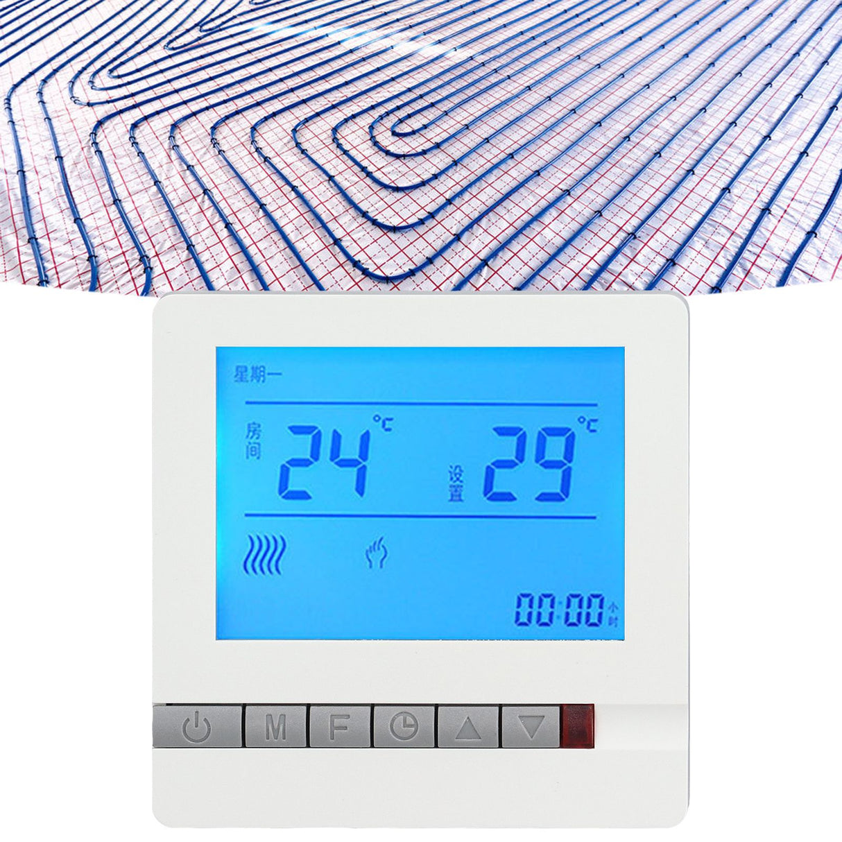 Thermostat LCD Screen High Accurate Temperature Sensor Overheat Protection Temperature Controller