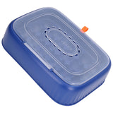 24 Eggs Containers ABS Egg Tray Storage Box Refrigerator Organizer Bins with Breathable VentsDark Blue