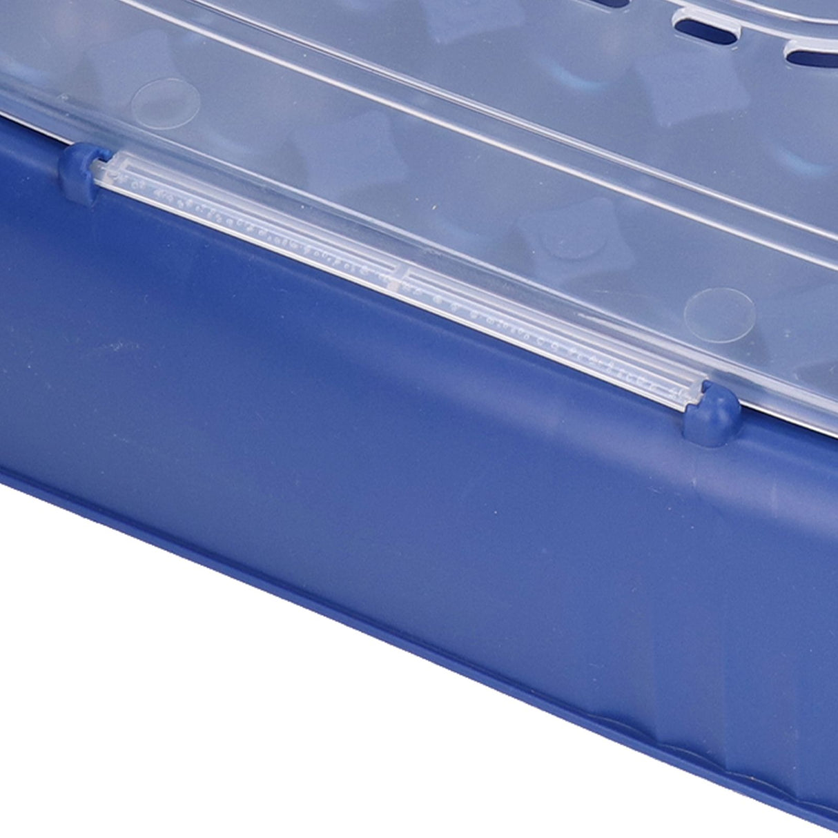 24 Eggs Containers ABS Egg Tray Storage Box Refrigerator Organizer Bins with Breathable VentsDark Blue