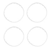 4Pcs Sweeping Robot Replacement Wheel Tire Rings Anti Wear Part for Xiaomi Sweeper - 45-Degree Angle