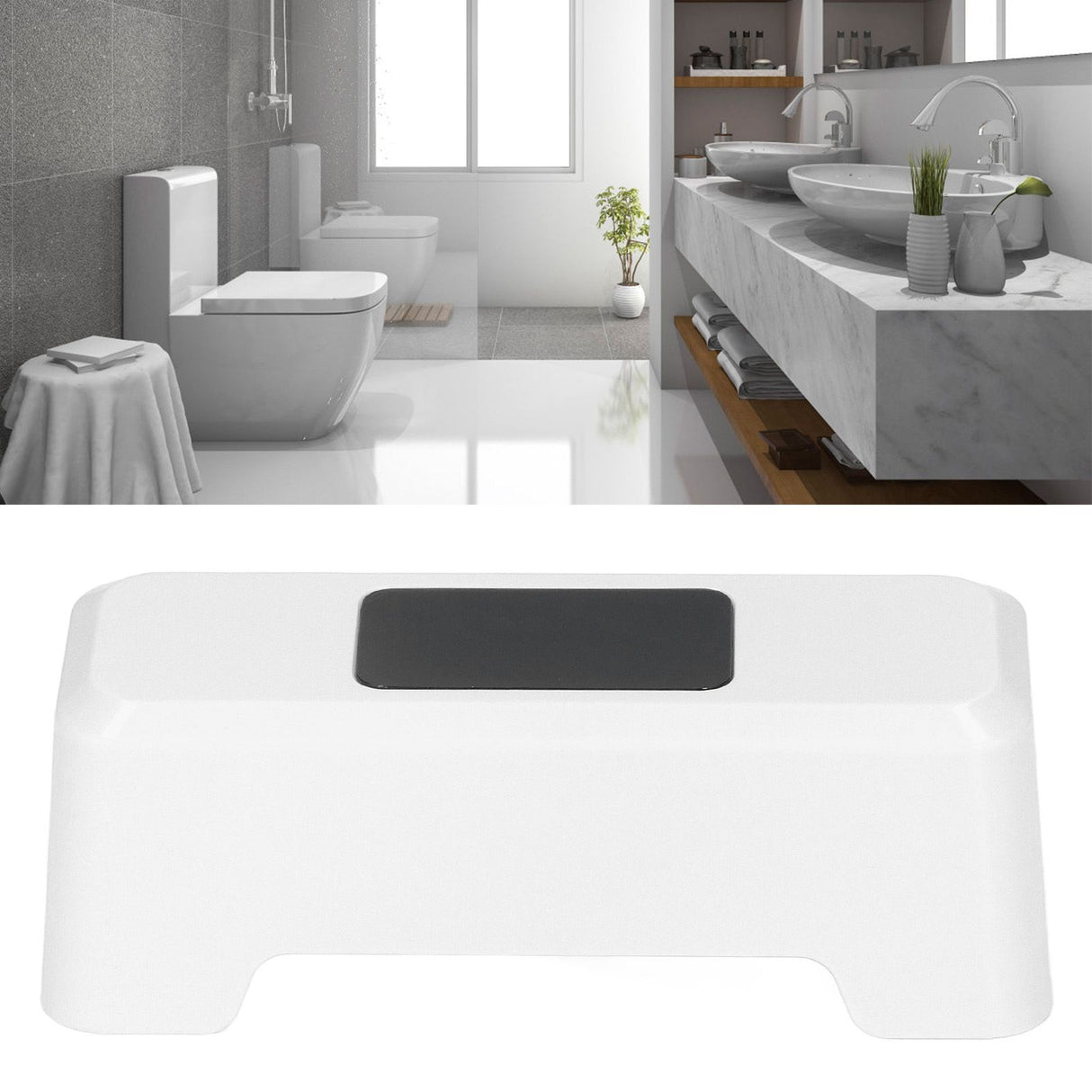 Automatic Touchless Toilet Flusher External Infrared 0.25S Induction Smart Toilet Flushing SensorWhite