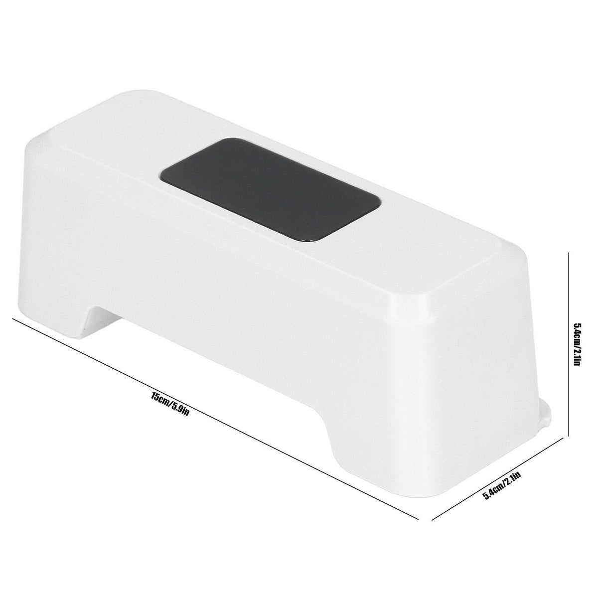 Automatic Touchless Toilet Flusher External Infrared 0.25S Induction Smart Toilet Flushing SensorWhite