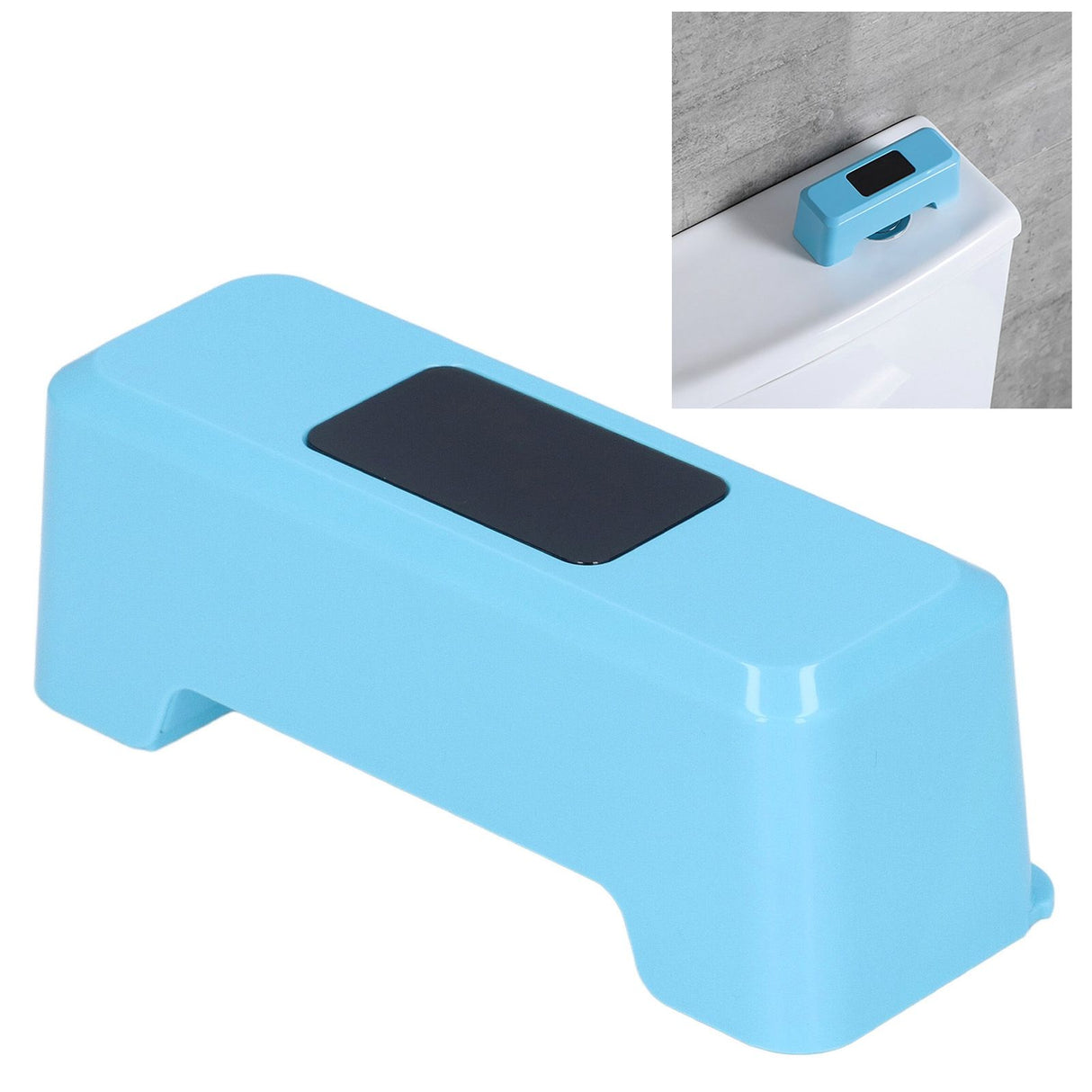 Automatic Touchless Toilet Flusher External Infrared 0.25S Induction Smart Toilet Flushing SensorBlue