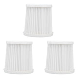 3pcs Vacuum Cleaner Filter Element for ±0 XJCY010A 020 Vacuum Cleaner Accessories - Front View