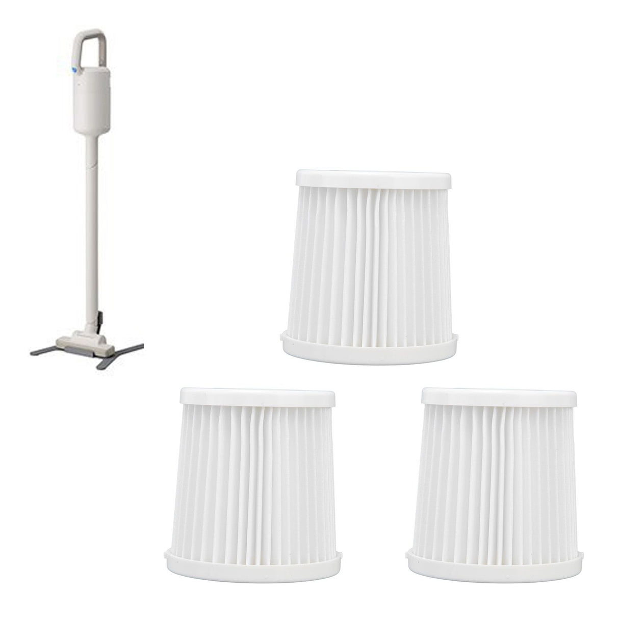 3pcs Vacuum Cleaner Filter Element for ±0 XJCY010A 020 Vacuum Cleaner Accessories