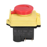 250V Industrial Electromagnetic Switch Waterproof ON Off Push Button Switches for Cutting Machine - Low Angle