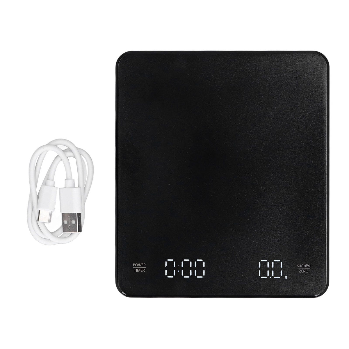 Electronic Coffee Scale LCD Display Switchable G OZ Ml 3kg USB Charging Multifunction High Accuracy Electronic Scale