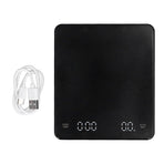 Electronic Coffee Scale LCD Display Switchable G OZ Ml 3kg USB Charging Multifunction High Accuracy Electronic Scale