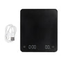 Electronic Coffee Scale LCD Display Switchable G OZ Ml 3kg USB Charging Multifunction High Accuracy Electronic Scale
