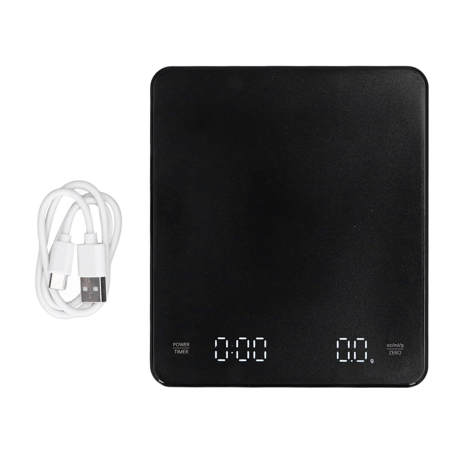 Electronic Coffee Scale LCD Display Switchable G OZ Ml 3kg USB Charging Multifunction High Accuracy Electronic Scale