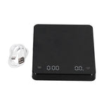 Electronic Coffee Scale LCD Display Switchable G OZ Ml 3kg USB Charging Multifunction High Accuracy Electronic Scale