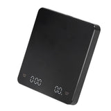 Electronic Coffee Scale LCD Display Switchable G OZ Ml 3kg USB Charging Multifunction High Accuracy Electronic Scale - Top-Down View