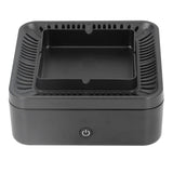 Smokeless Ashtray Gray Home Office Desktop USB Charging Large Air Volume Negative Ion Ashtray Purifier - Rear View