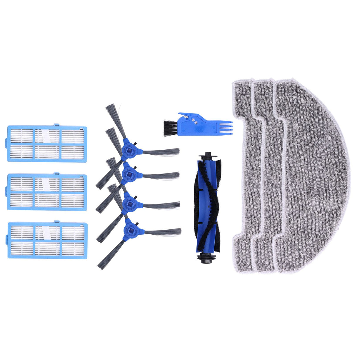 Robotic Vacuum Cleaner Kit with Side Brush Rag Filter Main Brush for Proscenic 850T Clean Suits