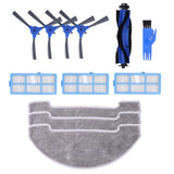 Robotic Vacuum Cleaner Kit with Side Brush Rag Filter Main Brush for Proscenic 850T Clean Suits