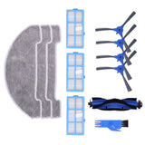 Robotic Vacuum Cleaner Kit with Side Brush Rag Filter Main Brush for Proscenic 850T Clean Suits - Rear View