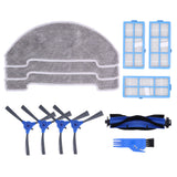 Robotic Vacuum Cleaner Kit with Side Brush Rag Filter Main Brush for Proscenic 850T Clean Suits
