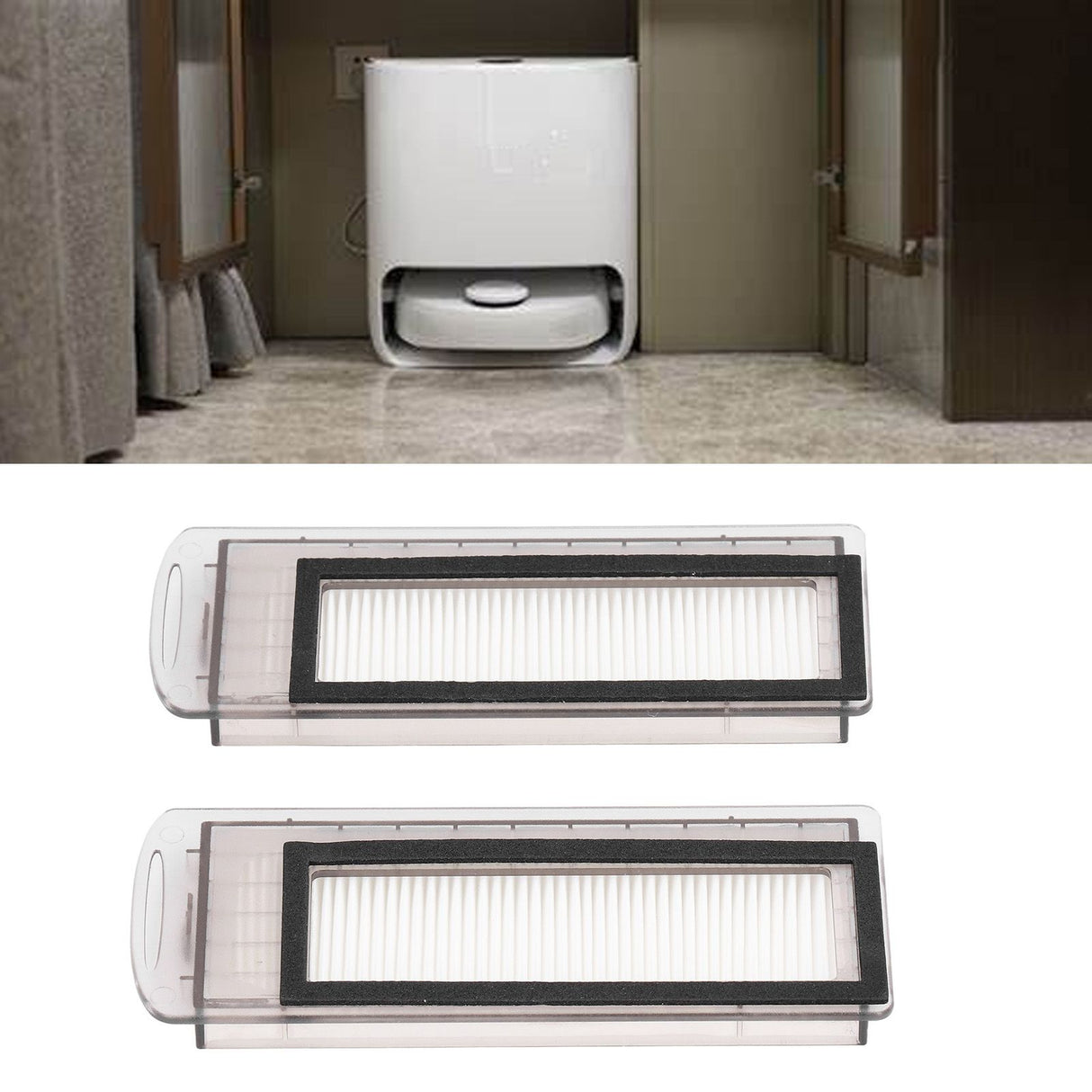 2Pcs Robot Vacuum Cleaner Filter Replacement Sweeper Filters Screen for NARWAL J1 J2