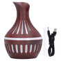 Wood Grain Humidifier USB Small Vase Night Light Mute Humidification Aromatherapy Machine 300ml