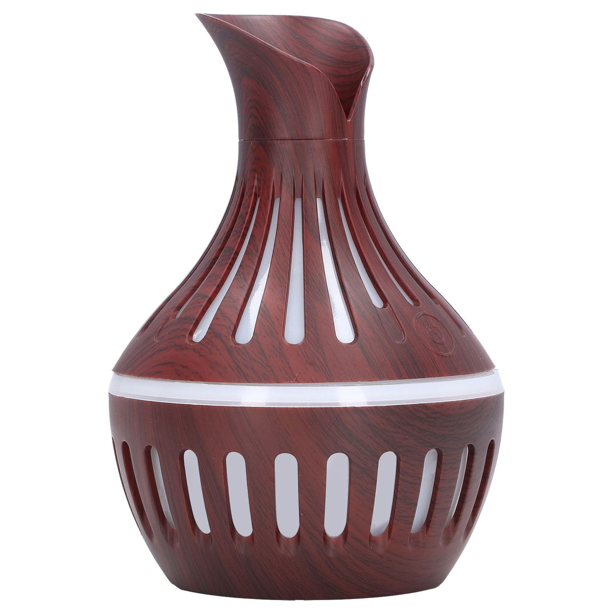 Wood Grain Humidifier USB Small Vase Night Light Mute Humidification Aromatherapy Machine 300ml