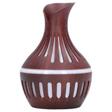 Wood Grain Humidifier USB Small Vase Night Light Mute Humidification Aromatherapy Machine 300ml - Top-Down View