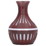 Wood Grain Humidifier USB Small Vase Night Light Mute Humidification Aromatherapy Machine 300ml - Close-Up Angle