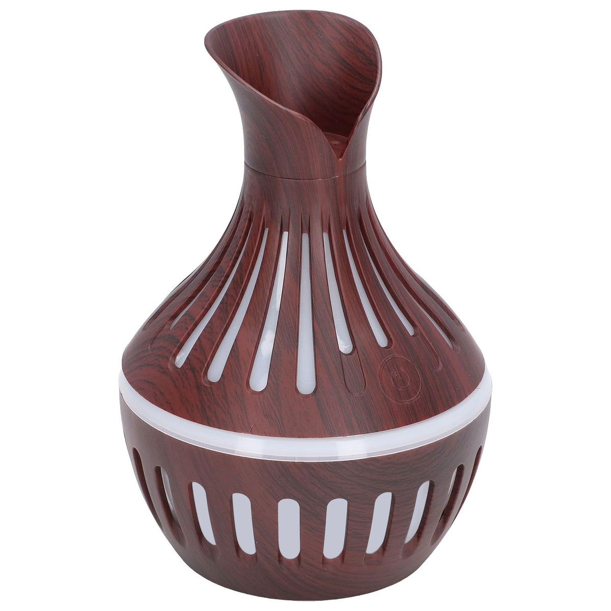 Wood Grain Humidifier USB Small Vase Night Light Mute Humidification Aromatherapy Machine 300ml
