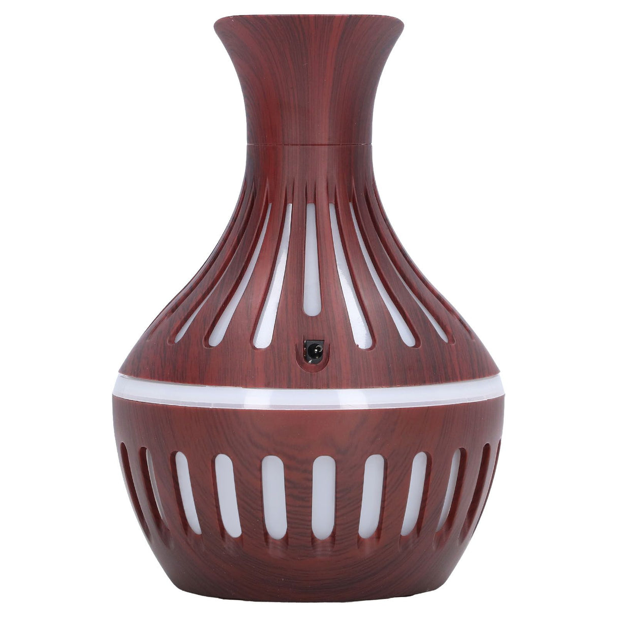 Wood Grain Humidifier USB Small Vase Night Light Mute Humidification Aromatherapy Machine 300ml