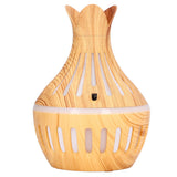 Wood Grain Air Humidifier ABS Aromatherapy Humidifiers for Household USB Charging 300ml - Rear View