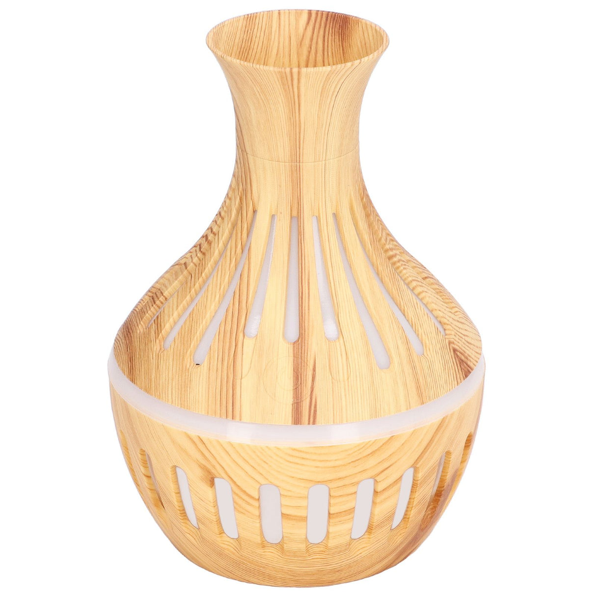 300ml Humidifier USB Powered Wood Grain Aromatherapy Diffuser with 7 Colors LED Light 5V 1A