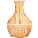 300ml Humidifier USB Powered Wood Grain Aromatherapy Diffuser with 7 Colors LED Light 5V 1A - Side View