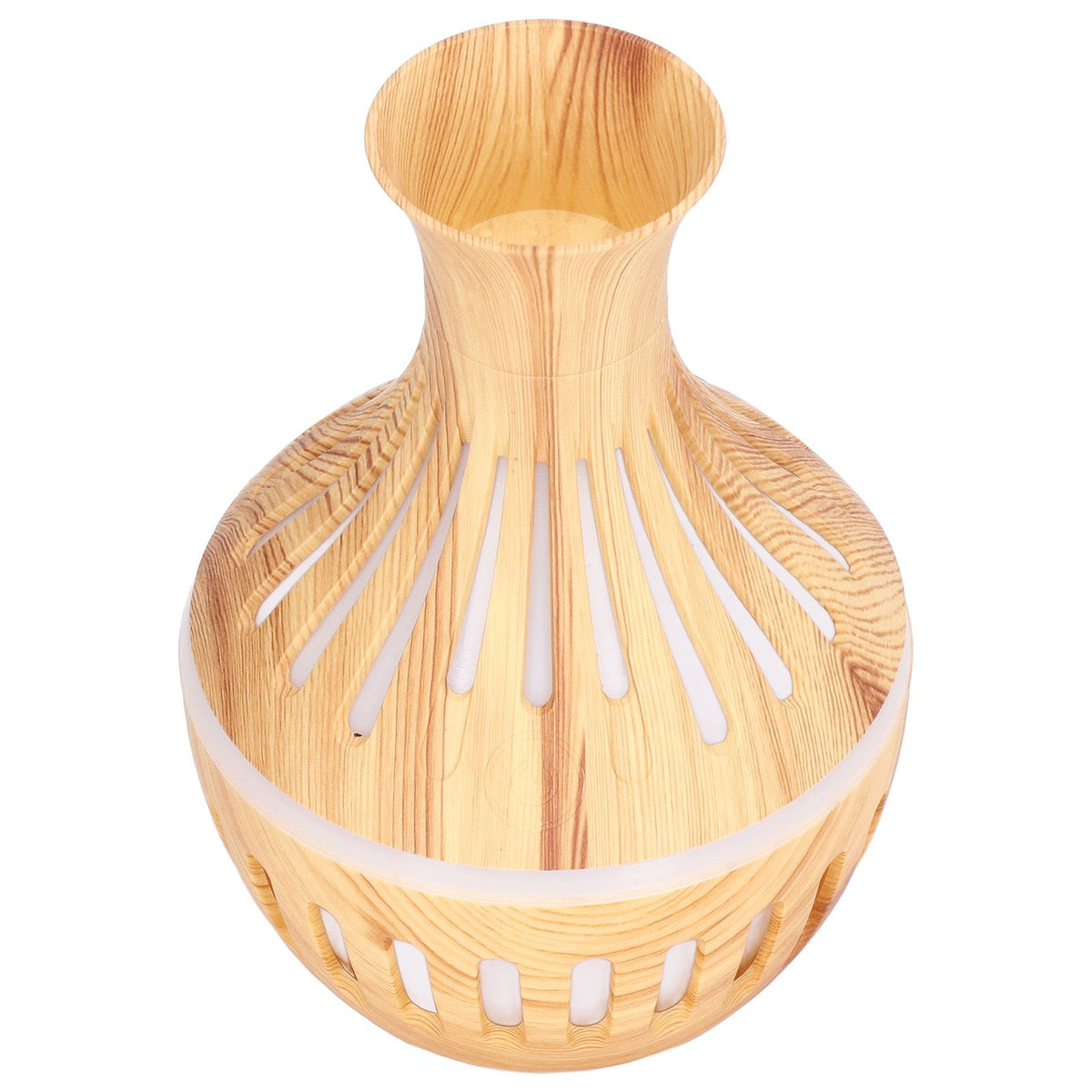 300ml Humidifier USB Powered Wood Grain Aromatherapy Diffuser with 7 Colors LED Light 5V 1A