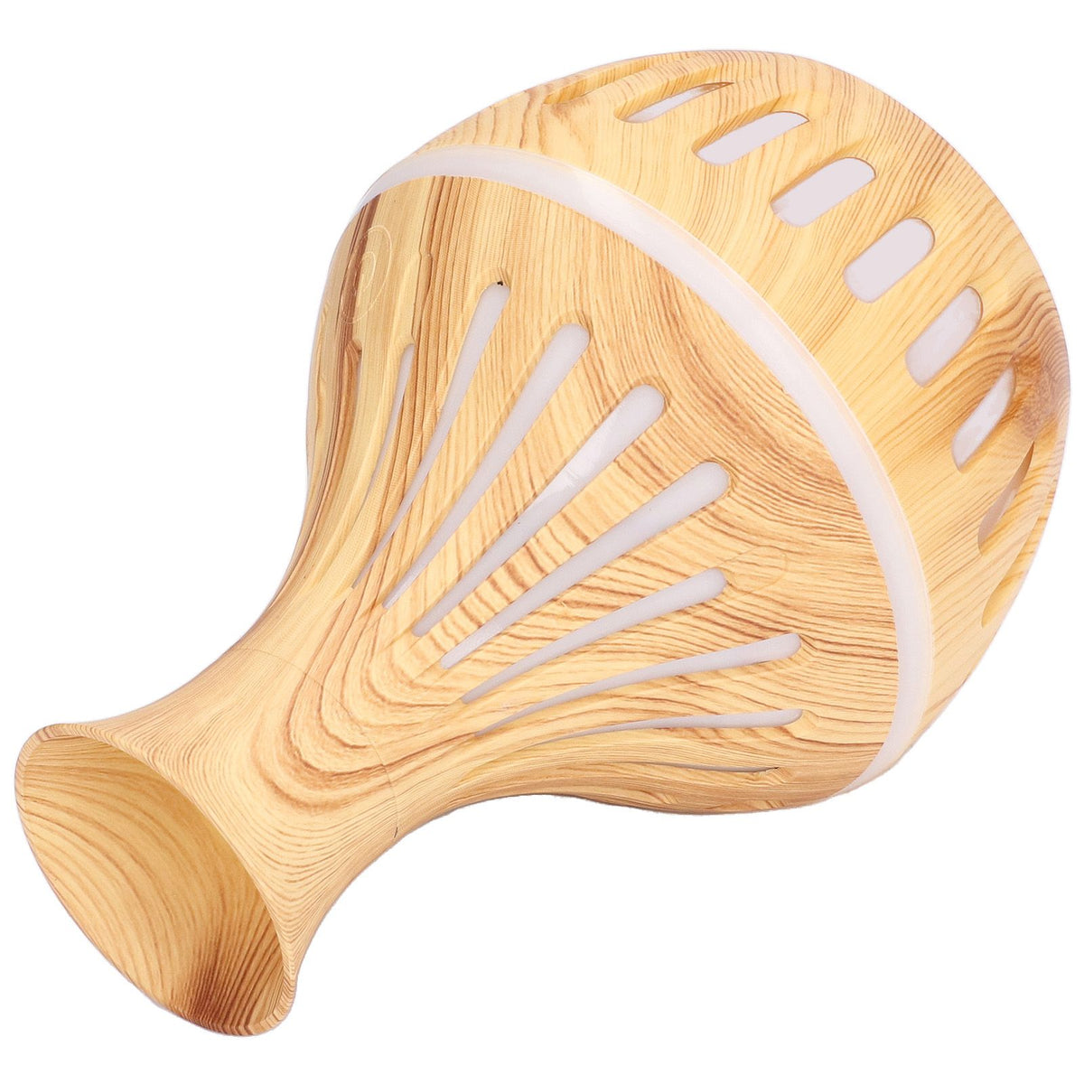 300ml Humidifier USB Powered Wood Grain Aromatherapy Diffuser with 7 Colors LED Light 5V 1A