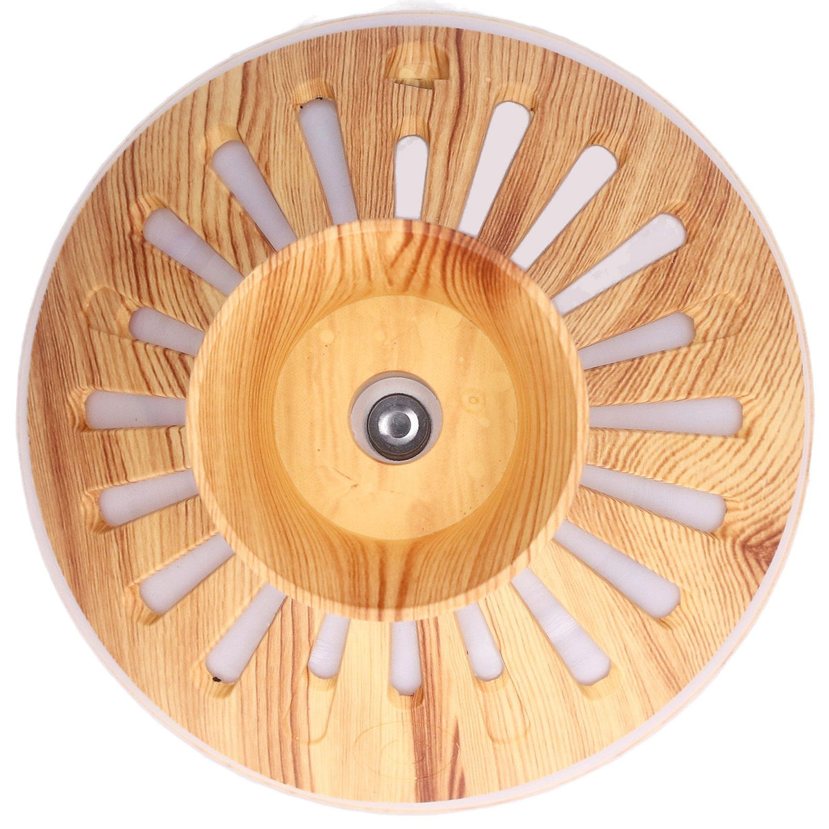 300ml Humidifier USB Powered Wood Grain Aromatherapy Diffuser with 7 Colors LED Light 5V 1A