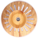 300ml Humidifier USB Powered Wood Grain Aromatherapy Diffuser with 7 Colors LED Light 5V 1A