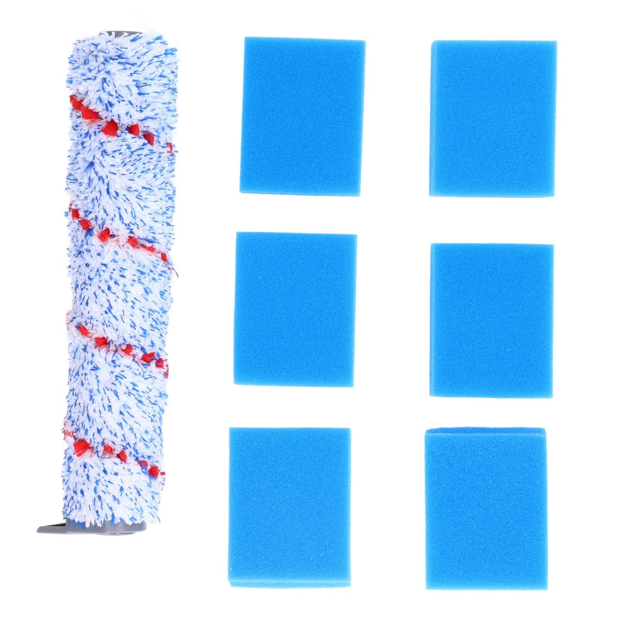 Brush Roller Filter Sponges Set for HF10E‑01 Vacuum Cleaner Part Accessories Replacement