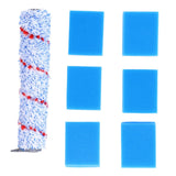Brush Roller Filter Sponges Set for HF10E‑01 Vacuum Cleaner Part Accessories Replacement