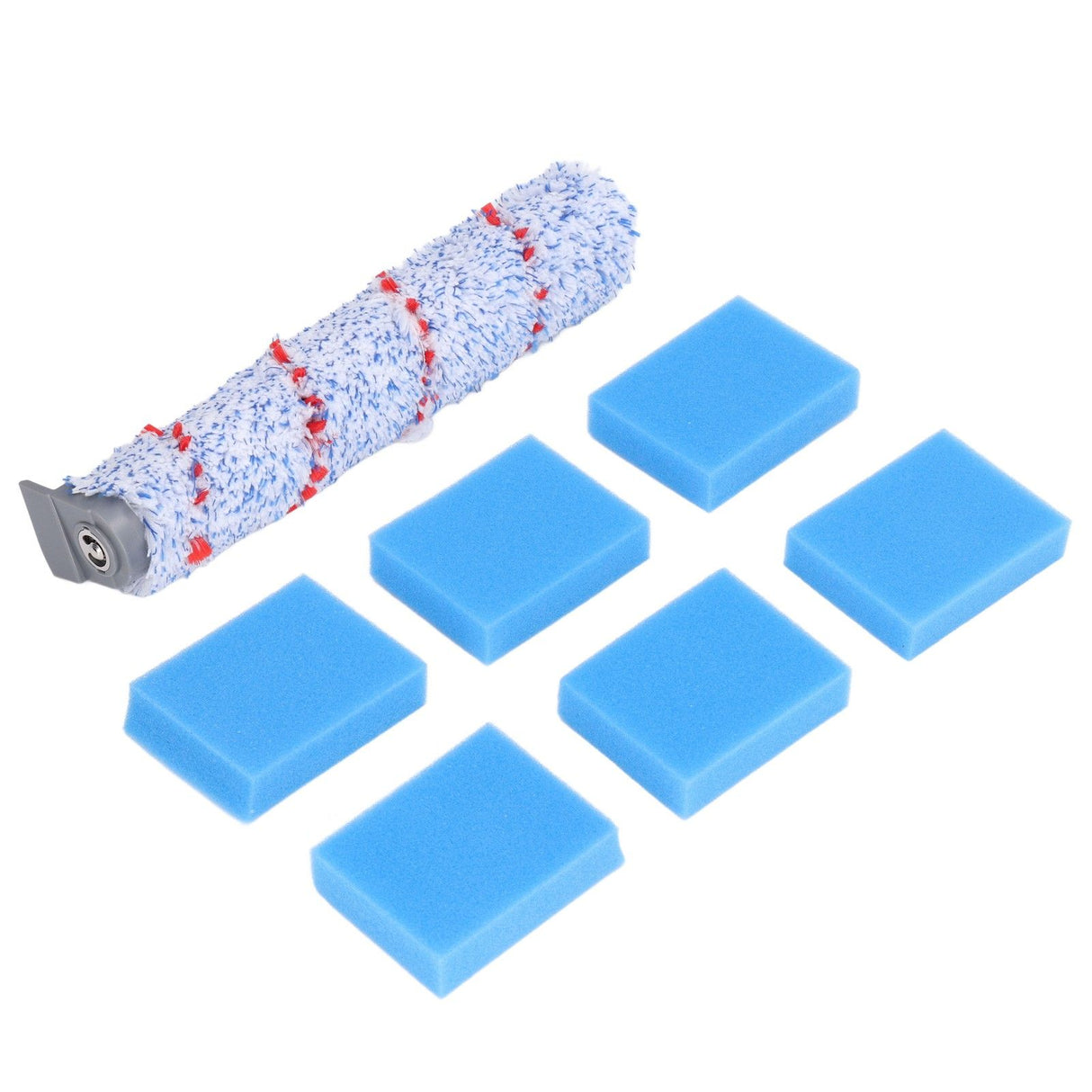 Brush Roller Filter Sponges Set for HF10E‑01 Vacuum Cleaner Part Accessories Replacement