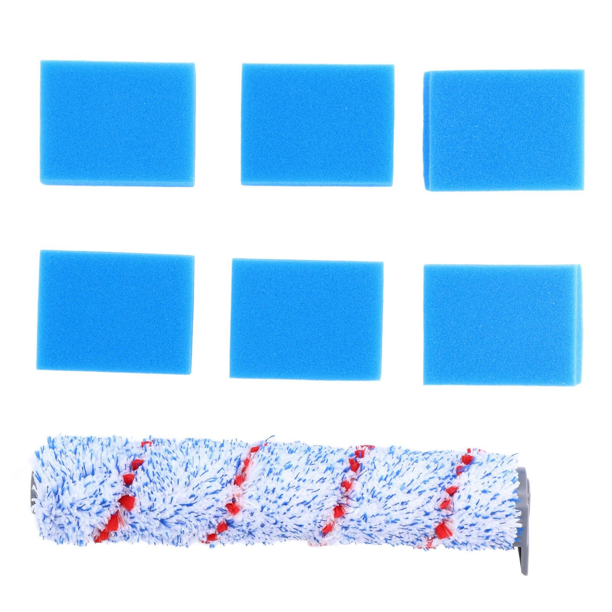 Brush Roller Filter Sponges Set for HF10E‑01 Vacuum Cleaner Part Accessories Replacement