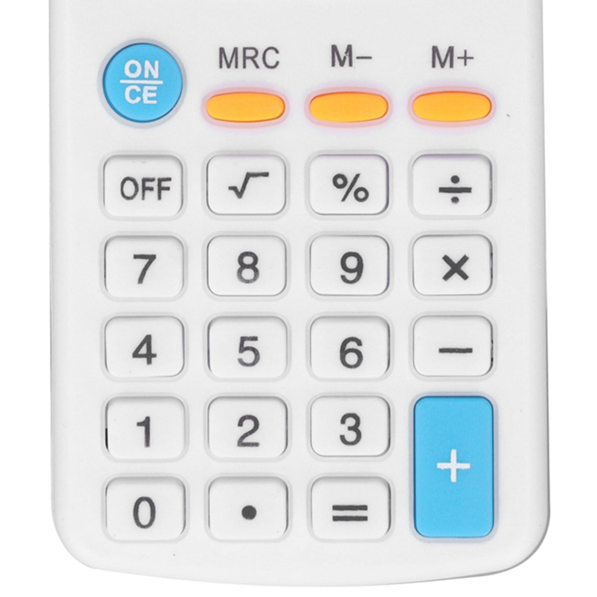 Mini Calculators Handheld 8 Digit with LCD Display Sensitive Button Solar Battery Dual Power for Office School BusinessWhite