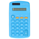 Mini Calculators Handheld 8 Digit with LCD Display Sensitive Button Solar Battery Dual Power for Office School BusinessBlue