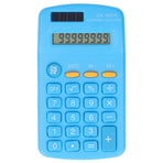 Mini Calculators Handheld 8 Digit with LCD Display Sensitive Button Solar Battery Dual Power for Office School BusinessBlue
