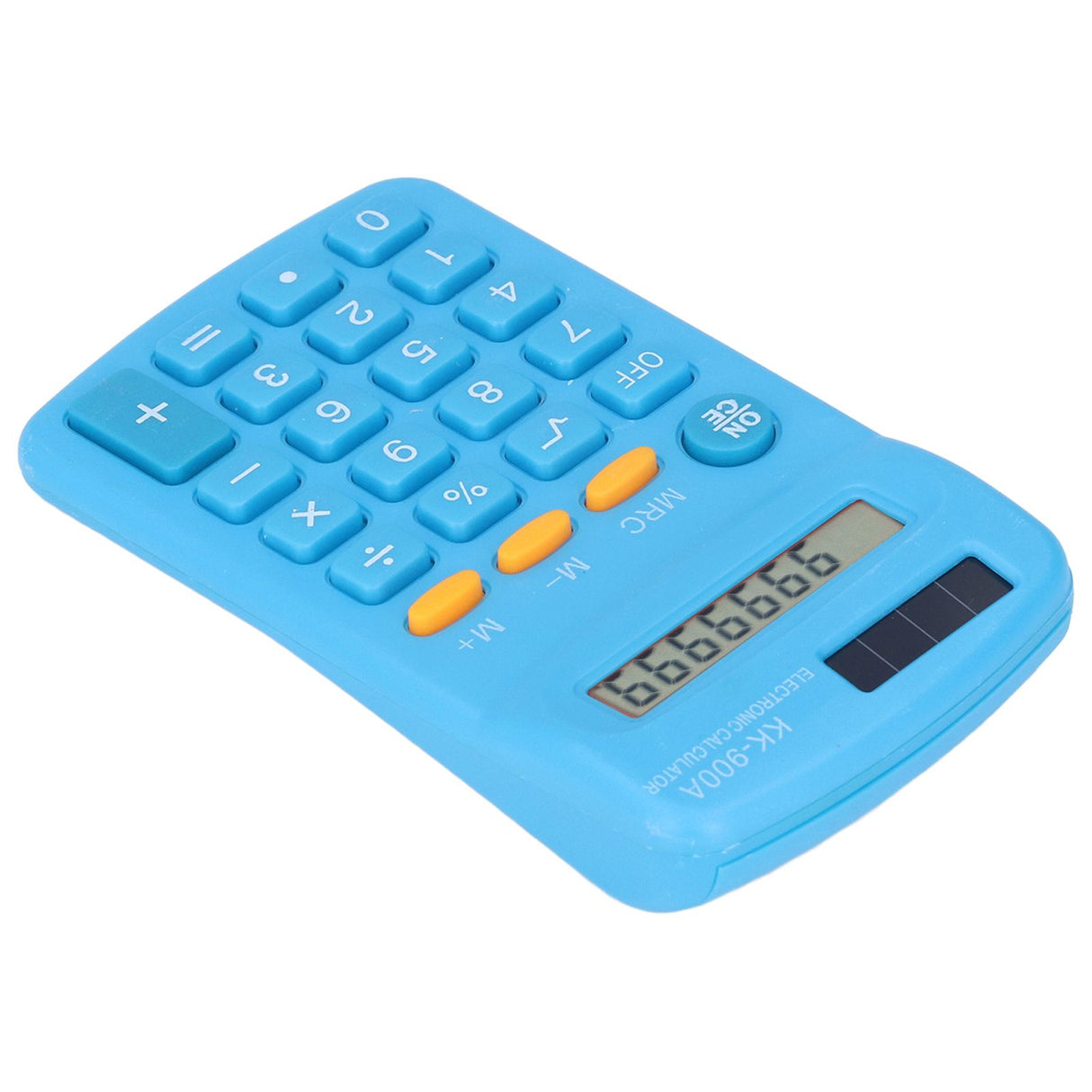 Mini Calculators Handheld 8 Digit with LCD Display Sensitive Button Solar Battery Dual Power for Office School BusinessBlue