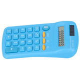 Mini Calculators Handheld 8 Digit with LCD Display Sensitive Button Solar Battery Dual Power for Office School BusinessBlue