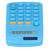 Mini Calculators Handheld 8 Digit with LCD Display Sensitive Button Solar Battery Dual Power for Office School BusinessBlue