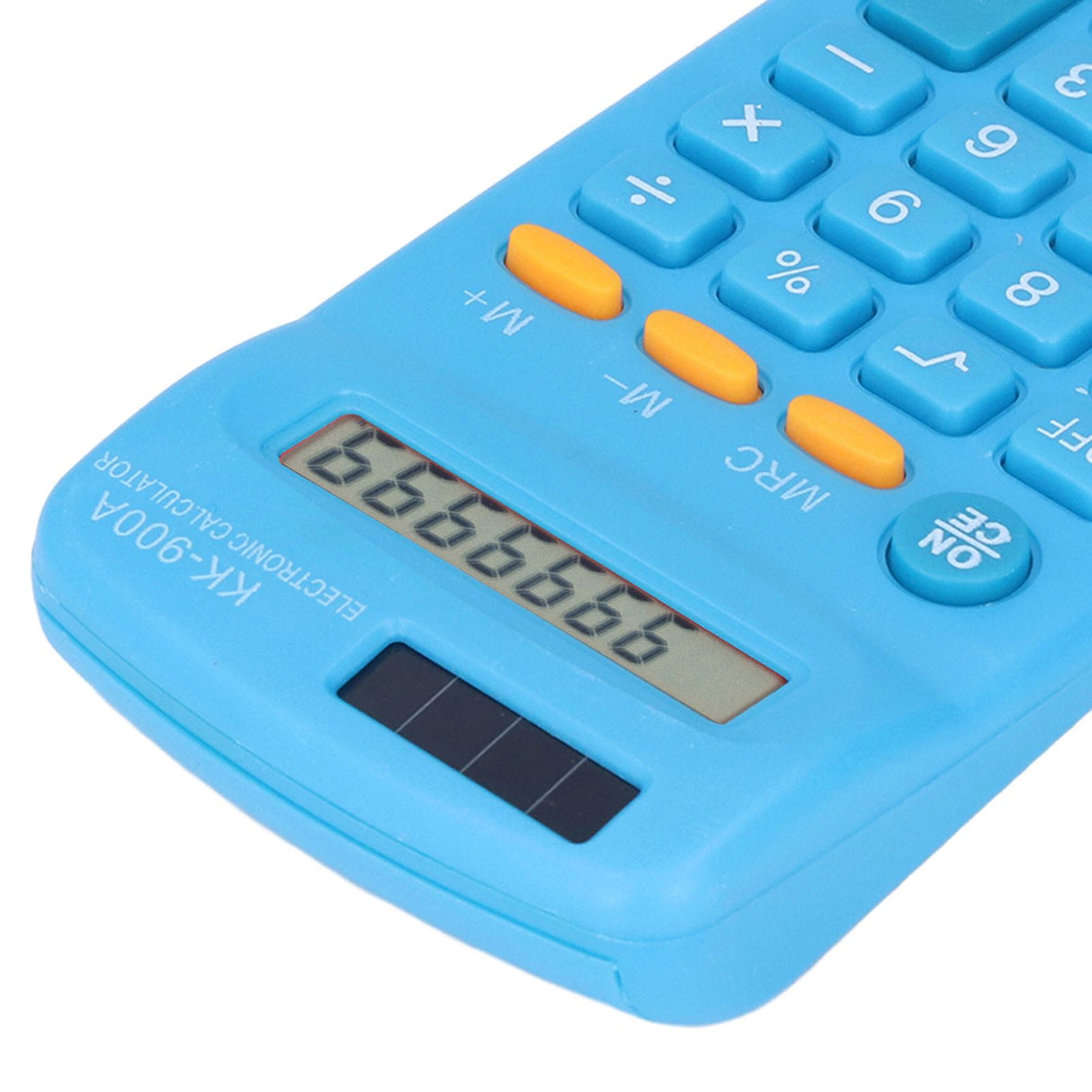 Mini Calculators Handheld 8 Digit with LCD Display Sensitive Button Solar Battery Dual Power for Office School BusinessBlue