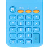 Mini Calculators Handheld 8 Digit with LCD Display Sensitive Button Solar Battery Dual Power for Office School BusinessBlue - Extra Image