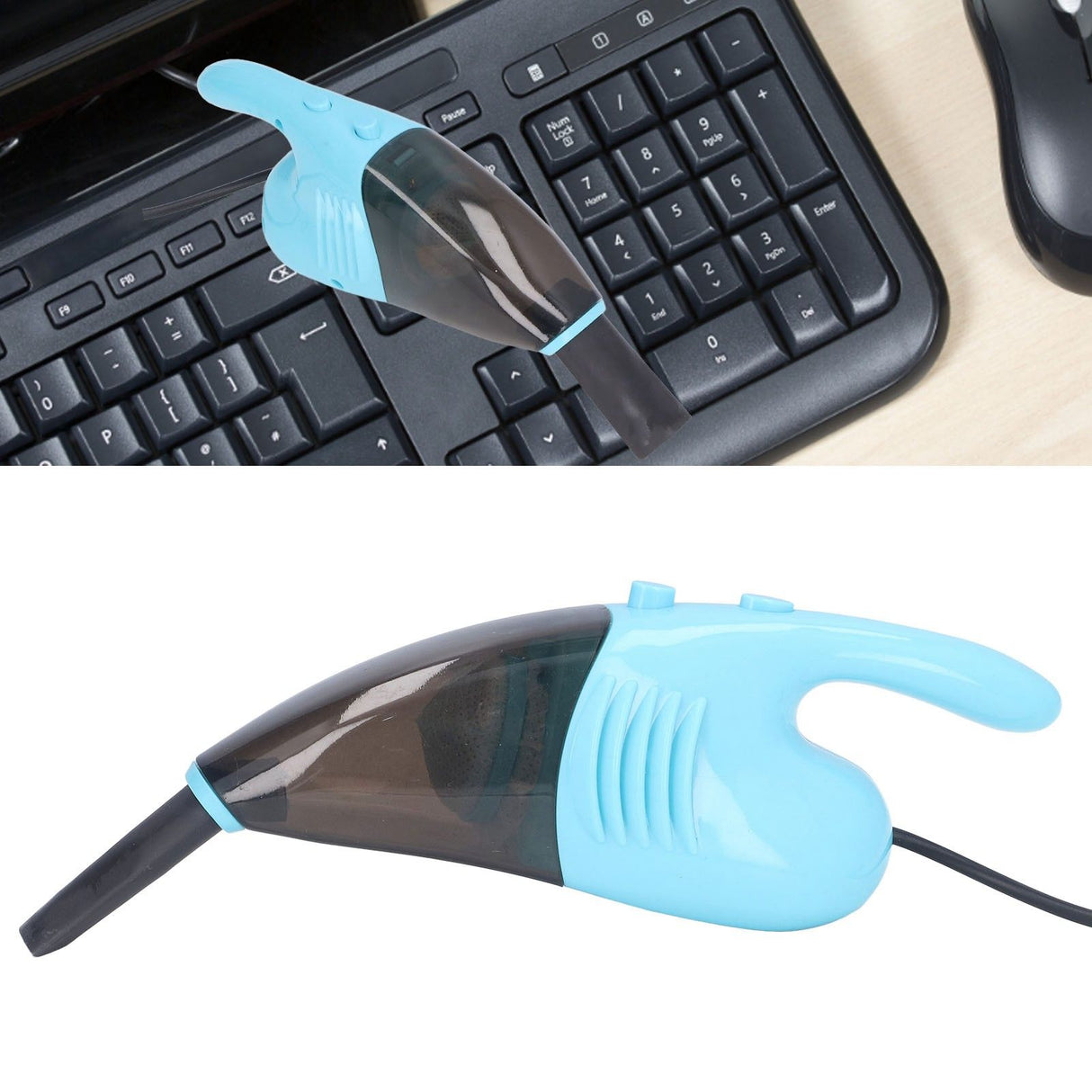 Keyboard Vacuum USB Handheld Powerful Suction Portable Energy Saving Multi Purpose Quick Cleaning Mini VacuumGreen