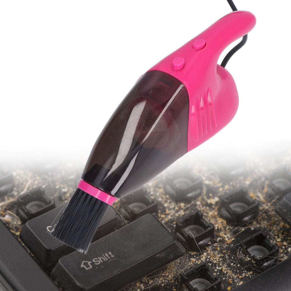 Keyboard Vacuum USB Handheld Powerful Suction Portable Energy Saving Multi Purpose Quick Cleaning Mini VacuumPink